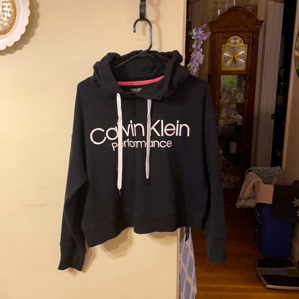 Calvin Klein Hoodie Cropped Style